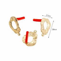 10Pcs DIY Earrings Setting Matt Golden Square Hollow Star Stud Earrings Connectors Earrings Base for Jewelry Making Accessories