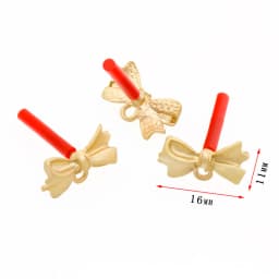 10Pcs DIY Earrings Setting Matt Golden Square Hollow Star Stud Earrings Connectors Earrings Base for Jewelry Making Accessories