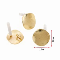 10Pcs DIY Earrings Setting Matt Golden Square Hollow Star Stud Earrings Connectors Earrings Base for Jewelry Making Accessories