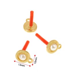 10Pcs DIY Earrings Setting Matt Golden Square Hollow Star Stud Earrings Connectors Earrings Base for Jewelry Making Accessories