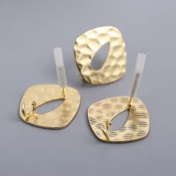 10Pcs DIY Earrings Setting Matt Golden Square Hollow Star Stud Earrings Connectors Earrings Base for Jewelry Making Accessories