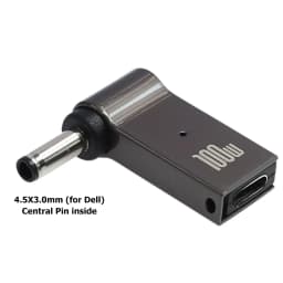 ​100W USB Type C Fast Charging Adapter Plug Connector Universal USB C Laptop Charger Converter for Dell Asus Hp Acer Lenovo