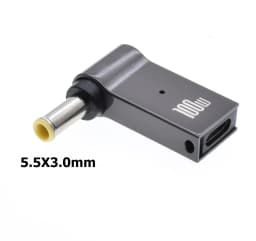 ​100W USB Type C Fast Charging Adapter Plug Connector Universal USB C Laptop Charger Converter for Dell Asus Hp Acer Lenovo