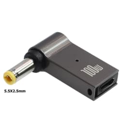 ​100W USB Type C Fast Charging Adapter Plug Connector Universal USB C Laptop Charger Converter for Dell Asus Hp Acer Lenovo