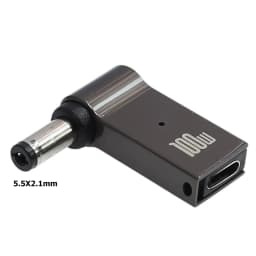 ​100W USB Type C Fast Charging Adapter Plug Connector Universal USB C Laptop Charger Converter for Dell Asus Hp Acer Lenovo
