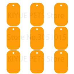 100Pcs Dog Tag Military Pet Id Tags Aluminum Name Pendant Blank Dog Tags Personalized Customized Dog Tag