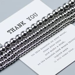 WYLeeS Grid/Tire shape Stainless steel beads 3 4 6 8mm Round Spacer Loose Beads for Jewelry Necklace Bracelet Making DIY Finding