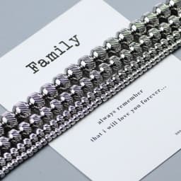 WYLeeS Grid/Tire shape Stainless steel beads 3 4 6 8mm Round Spacer Loose Beads for Jewelry Necklace Bracelet Making DIY Finding