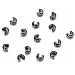 50-100pcs/lot Copper Round Covers Crimp End Beads Dia 3 4 5 mm Stopper Spacer Beads For DIY Jewelry Making Findings Supplies