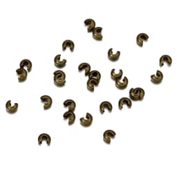 50-100pcs/lot Copper Round Covers Crimp End Beads Dia 3 4 5 mm Stopper Spacer Beads For DIY Jewelry Making Findings Supplies