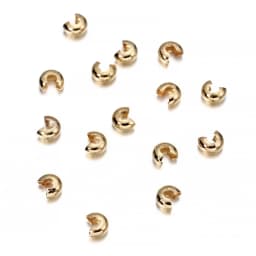50-100pcs/lot Copper Round Covers Crimp End Beads Dia 3 4 5 mm Stopper Spacer Beads For DIY Jewelry Making Findings Supplies