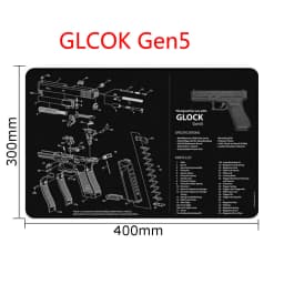 AR15 AK47 Gun Cleaning Rubber Mat Mouse Pad for Pistol GEN5 Glock 17 19 1911 Beretta 92 P320 CZ 75 CZ SHADOW 2 HK USP accesories