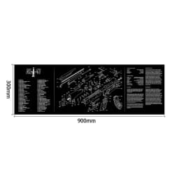 AR15 AK47 Gun Cleaning Rubber Mat Mouse Pad for Pistol GEN5 Glock 17 19 1911 Beretta 92 P320 CZ 75 CZ SHADOW 2 HK USP accesories