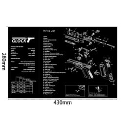 AR15 AK47 Gun Cleaning Rubber Mat Mouse Pad for Pistol GEN5 Glock 17 19 1911 Beretta 92 P320 CZ 75 CZ SHADOW 2 HK USP accesories