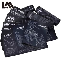 AR15 AK47 Gun Cleaning Rubber Mat Mouse Pad for Pistol GEN5 Glock 17 19 1911 Beretta 92 P320 CZ 75 CZ SHADOW 2 HK USP accesories