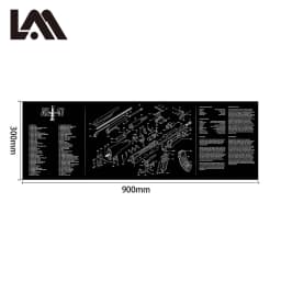 AR15 AK47 Gun Cleaning Rubber Mat Mouse Pad for Pistol GEN5 Glock 17 19 1911 Beretta 92 P320 CZ 75 CZ SHADOW 2 HK USP accesories