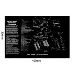 AR15 AK47 Gun Cleaning Rubber Mat Mouse Pad for Pistol GEN5 Glock 17 19 1911 Beretta 92 P320 CZ 75 CZ SHADOW 2 HK USP accesories