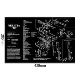 AR15 AK47 Gun Cleaning Rubber Mat Mouse Pad for Pistol GEN5 Glock 17 19 1911 Beretta 92 P320 CZ 75 CZ SHADOW 2 HK USP accesories