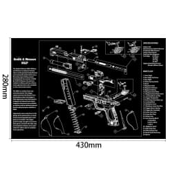 AR15 AK47 Gun Cleaning Rubber Mat Mouse Pad for Pistol GEN5 Glock 17 19 1911 Beretta 92 P320 CZ 75 CZ SHADOW 2 HK USP accesories