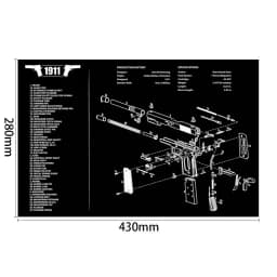 AR15 AK47 Gun Cleaning Rubber Mat Mouse Pad for Pistol GEN5 Glock 17 19 1911 Beretta 92 P320 CZ 75 CZ SHADOW 2 HK USP accesories