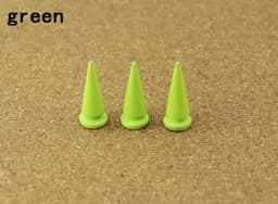 10Sets 10*24mm Cone Colorful Spikes And Studs For Clothes DIY Handmade Cool Punk Garment Rivets Leather Craft Bag Shoes