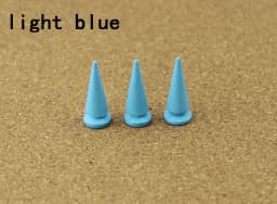 10Sets 10*24mm Cone Colorful Spikes And Studs For Clothes DIY Handmade Cool Punk Garment Rivets Leather Craft Bag Shoes