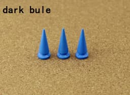 10Sets 10*24mm Cone Colorful Spikes And Studs For Clothes DIY Handmade Cool Punk Garment Rivets Leather Craft Bag Shoes