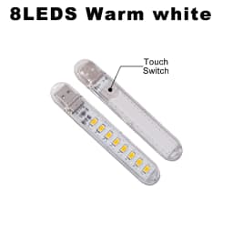 Touch Switch DC5V USB LED Mini Book Light 1.5W LED Desk Reading Lamp Red Blue Green White Portable Flexible USB LED Night Lights