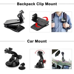 ORBMART for GoPro Accessories Set for Go Pro Hero 13 12 11 10 9 8 7 6 5 4 Black Mount for DJI Insta360 for Sjcam Action Camera