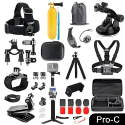 ORBMART for GoPro Accessories Set for Go Pro Hero 13 12 11 10 9 8 7 6 5 4 Black Mount for DJI Insta360 for Sjcam Action Camera