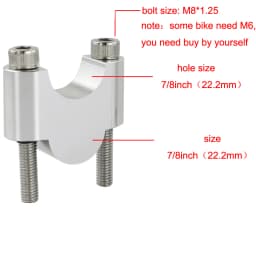 Motorcycle Handlebar Risers 22mm 7/8" Fat Mount Risers For BMW R1200R F800ST F700GS F650G F650CS G650GS R1100GS R1150GS R850GS