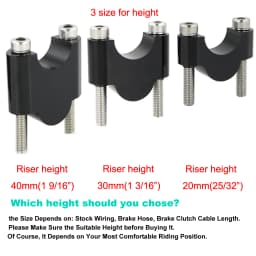 Motorcycle Handlebar Risers 22mm 7/8" Fat Mount Risers For BMW R1200R F800ST F700GS F650G F650CS G650GS R1100GS R1150GS R850GS