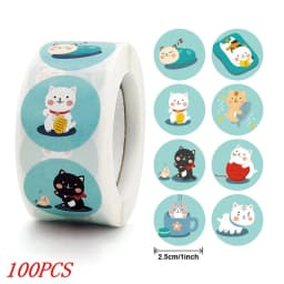 50-500pcs Kids Reward Sticker Puppy Dog Pattern Encouragement Stickers for Teachers Cute Animals Stickers Stationery Stickers