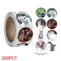 50-500pcs Kids Reward Sticker Puppy Dog Pattern Encouragement Stickers for Teachers Cute Animals Stickers Stationery Stickers