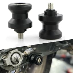 M6 M8 POM Swing Arm Spools Sliders Stand Bobbins Plastic 6mm 8mm Black For Honda Suzuki Yamaha BMW Ducati KTM Triumph Aprilia