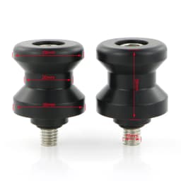 M6 M8 POM Swing Arm Spools Sliders Stand Bobbins Plastic 6mm 8mm Black For Honda Suzuki Yamaha BMW Ducati KTM Triumph Aprilia