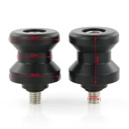 M6 M8 POM Swing Arm Spools Sliders Stand Bobbins Plastic 6mm 8mm Black For Honda Suzuki Yamaha BMW Ducati KTM Triumph Aprilia