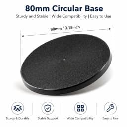 Wargame Base World - 80mm Round Bases for Dreadnought