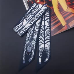 17 Colors Animal Print 2024 New Bag Skinny Silk Scarf For Women Luxury Brand Foulard Women Tie Fashion Head Scarves For Ladies