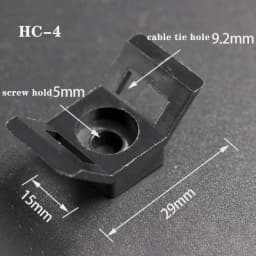 Cable Organizer Saddle Cable Tie Mount HC-1 HC-2 Wire Management Base Holder Wire Fixing Clamp Screw Hole Mounter for Home Offic