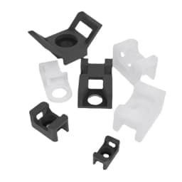 Cable Organizer Saddle Cable Tie Mount HC-1 HC-2 Wire Management Base Holder Wire Fixing Clamp Screw Hole Mounter for Home Offic