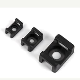 Cable Organizer Saddle Cable Tie Mount HC-1 HC-2 Wire Management Base Holder Wire Fixing Clamp Screw Hole Mounter for Home Offic