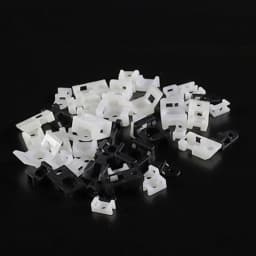 Cable Organizer Saddle Cable Tie Mount HC-1 HC-2 Wire Management Base Holder Wire Fixing Clamp Screw Hole Mounter for Home Offic