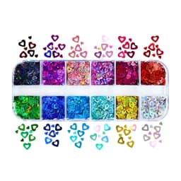 Fluorescent Bubble Sequins Epoxy Resin Glitter Filling Hollow Round Shape Slime Slices Neon Nail Art Flakes Resin Shaker Filler