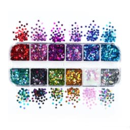 Fluorescent Bubble Sequins Epoxy Resin Glitter Filling Hollow Round Shape Slime Slices Neon Nail Art Flakes Resin Shaker Filler