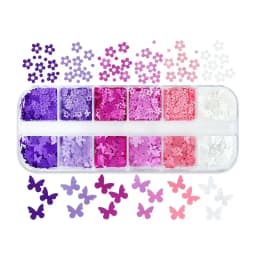 Fluorescent Bubble Sequins Epoxy Resin Glitter Filling Hollow Round Shape Slime Slices Neon Nail Art Flakes Resin Shaker Filler