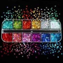 Fluorescent Bubble Sequins Epoxy Resin Glitter Filling Hollow Round Shape Slime Slices Neon Nail Art Flakes Resin Shaker Filler