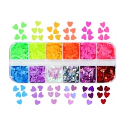 Fluorescent Bubble Sequins Epoxy Resin Glitter Filling Hollow Round Shape Slime Slices Neon Nail Art Flakes Resin Shaker Filler