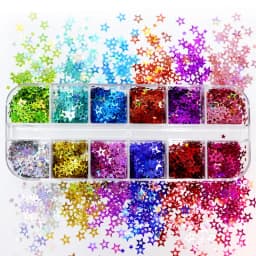 Fluorescent Bubble Sequins Epoxy Resin Glitter Filling Hollow Round Shape Slime Slices Neon Nail Art Flakes Resin Shaker Filler