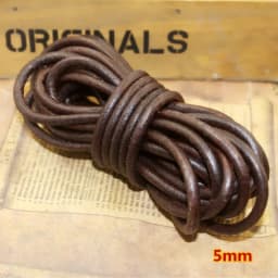 REGELIN 2meter Retro Coffee Cow Leather Strap Findings 2/3/4/5/6/8/10mm Flat/Round Leather Cord String Rope DIY Bracelet Making